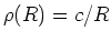 $\rho(R) = c/R$